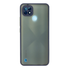 Realme C21 Kılıf Montreal Silikon Kapak - Lacivert