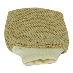 Sisal Lastikli El Geçmeli Eldiven Masaj Kesesi 11x23 Cm