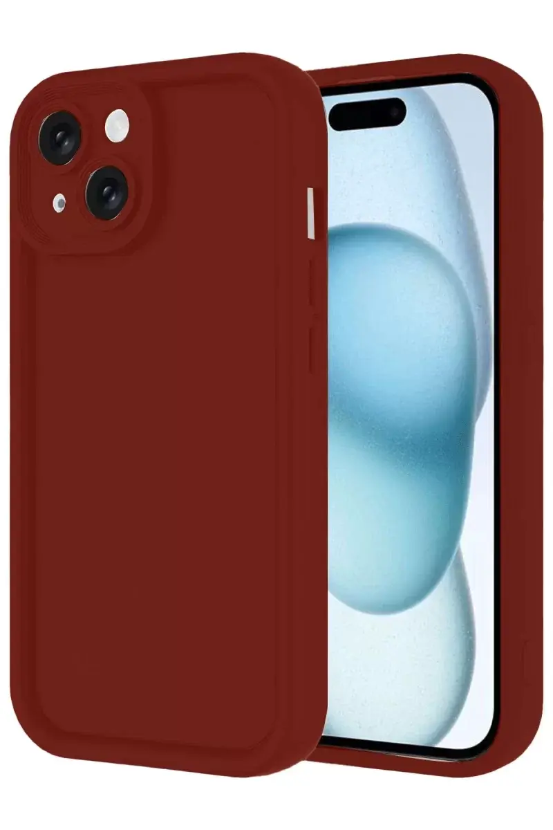 Newface İphone 14 Kılıf Viera Silikon - Bordo
