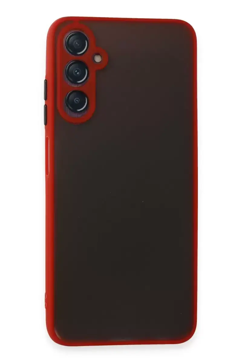 Newface Samsung Galaxy A05s Kılıf Montreal Silikon Kapak - Kırmızı