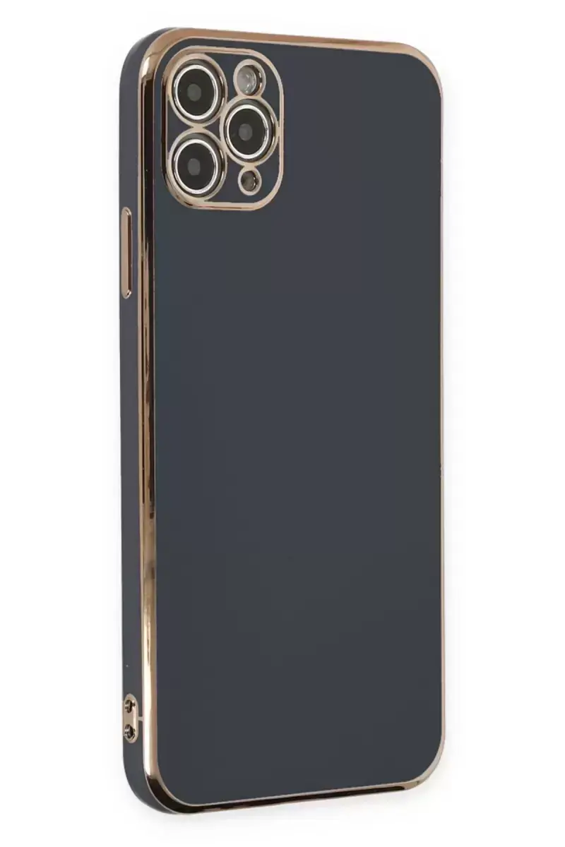 Newface İphone 11 Pro Max Kılıf Volet Silikon - Siyah