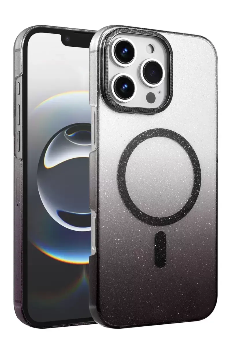 Newface Apple İphone 16 Pro Glossy Magsafe Kapak - Siyah