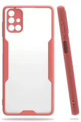 Newface Samsung Galaxy M51 Kılıf Platin Silikon - Pembe