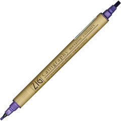 Çift Taraflı Kaligrafi Kalemi Metalik Tonlar 2-3,5mm N:124 Violet