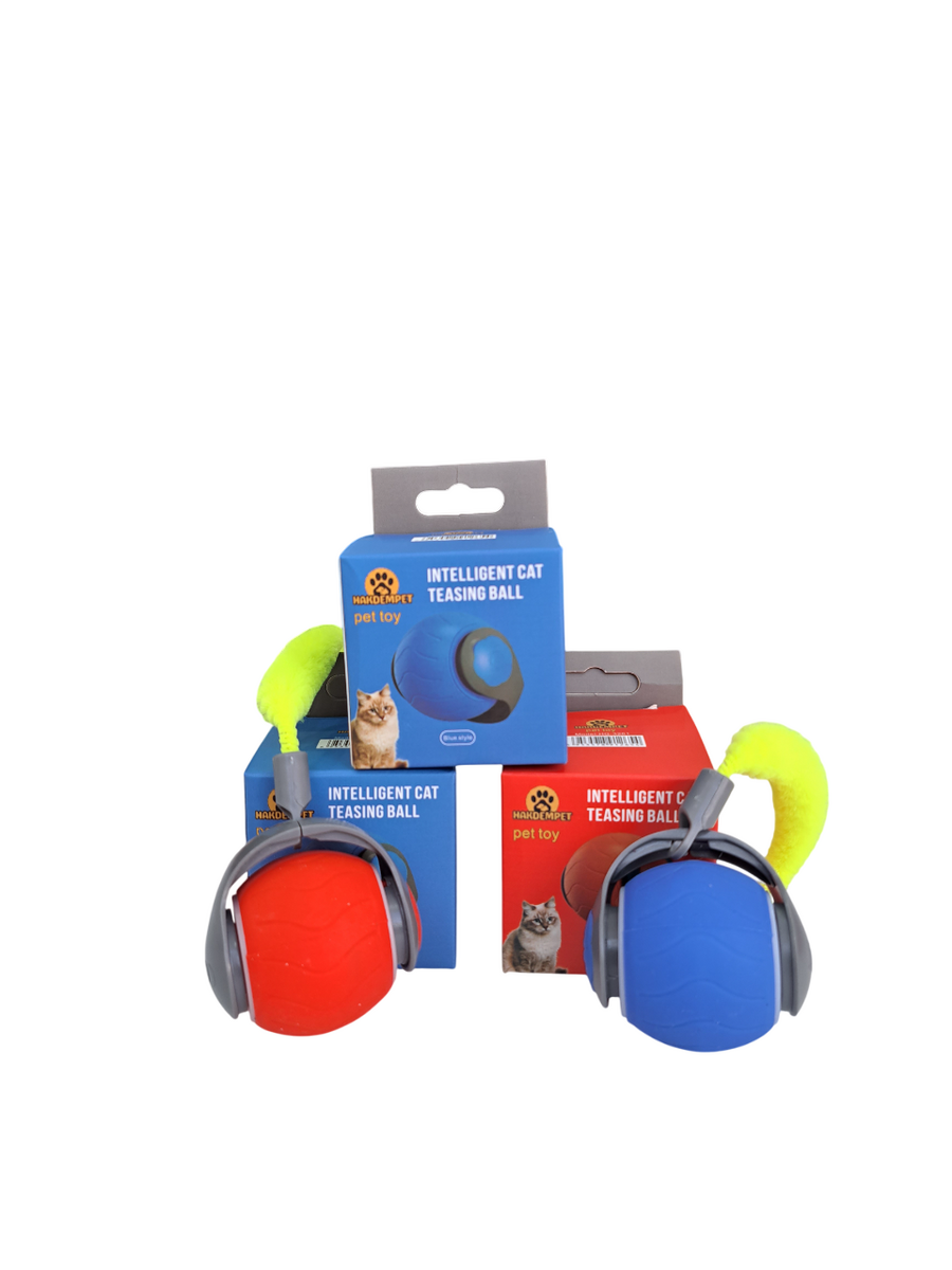 Şarjlı Otomatik Haraketli Kuyruklu Kedi Oyun Topu 4 cm