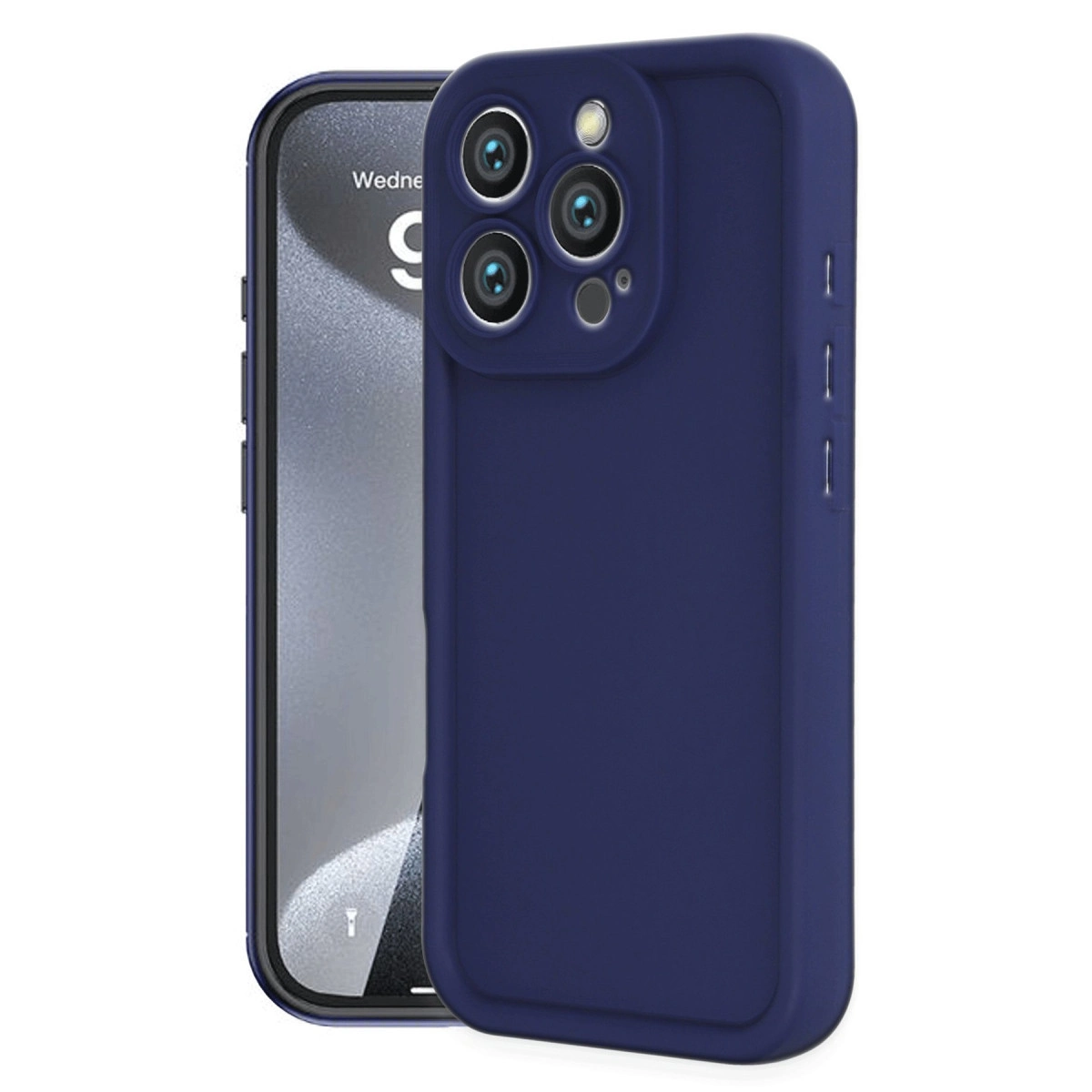 İphone 16 Pro Max Kılıf Viera Silikon - Lacivert