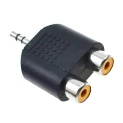 2rca Dişi-3.5 Mm Stereo Erkek Çevirici Jack