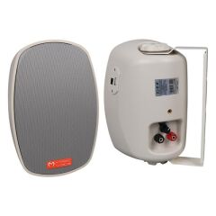 Magicvoice Mv-22 12 Cm 40 Watt Komütatörlü Hat Trafolu Krem Beyaz Sütun Hoparlör (2'li Takım)