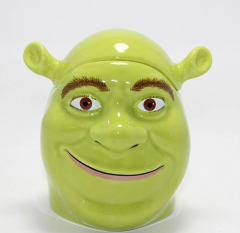 3d Shrek Tasarımı Kapaklı Kupa Bardak Alk4534