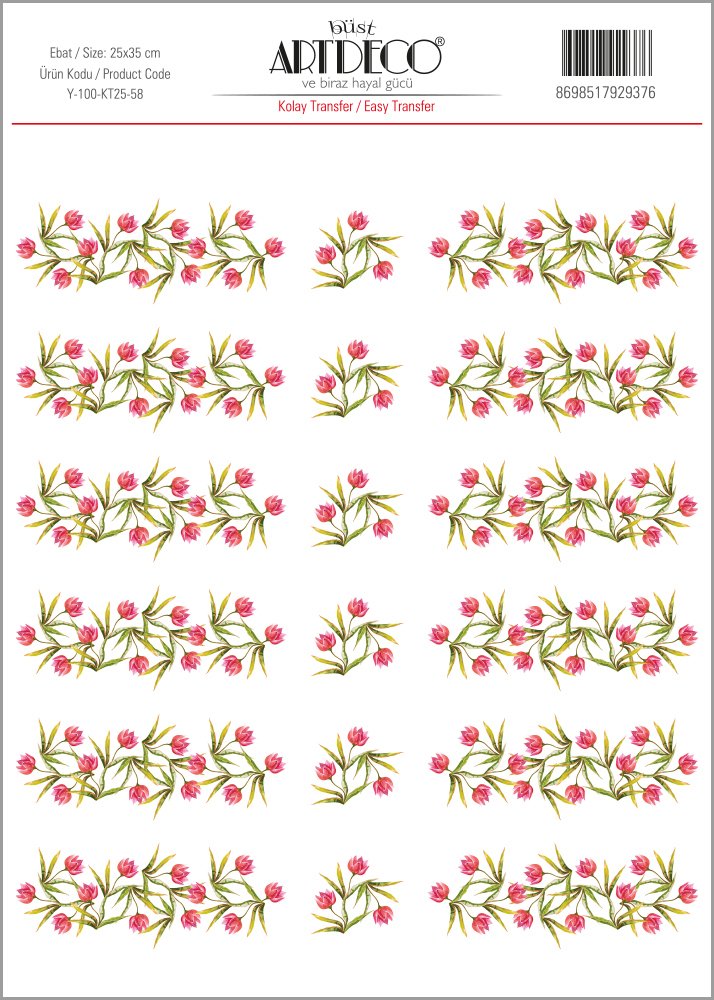 Kolay Transfer 25x35cm Desen No:58