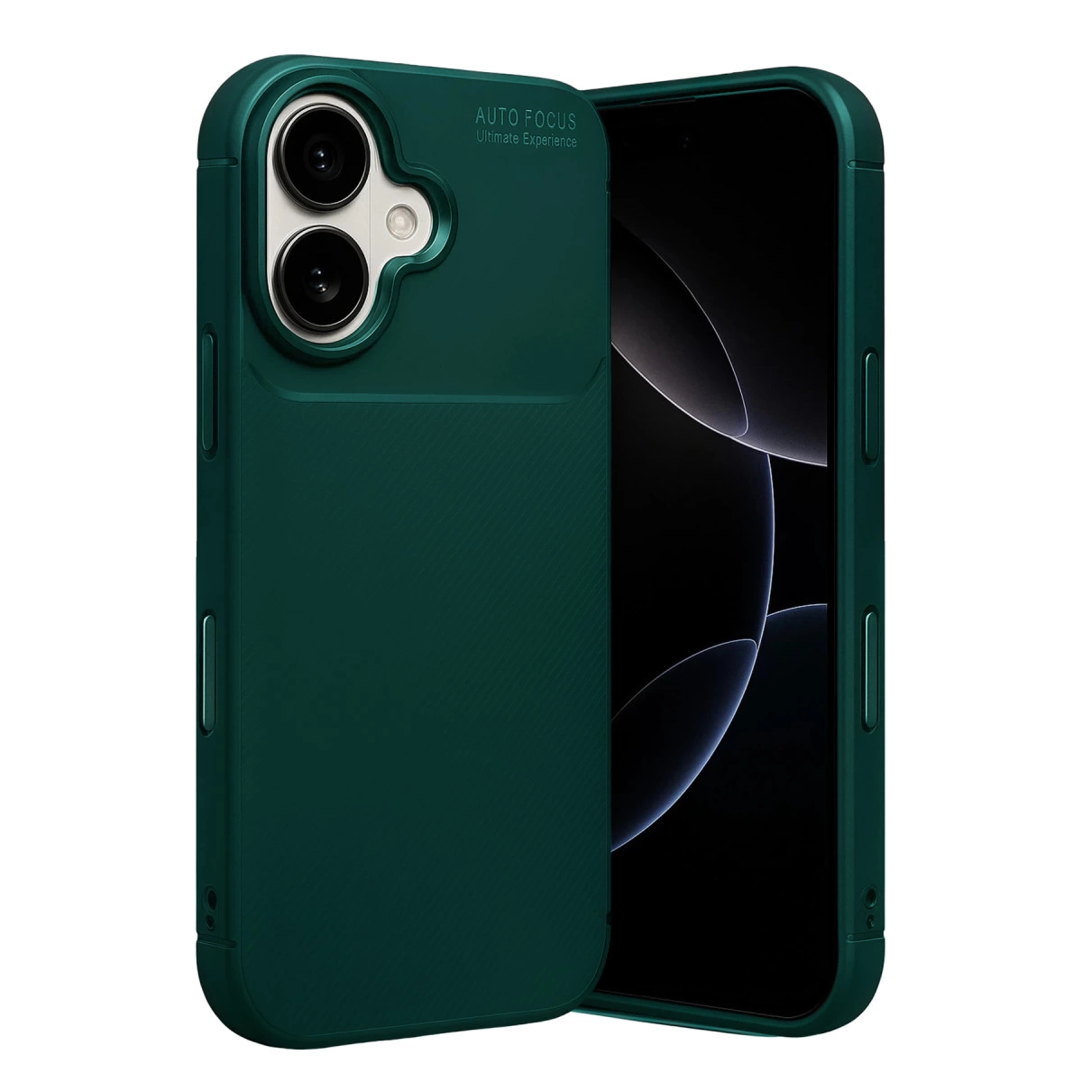İphone 17 Auto Focus Karbon Kapak - Koyu Yeşil