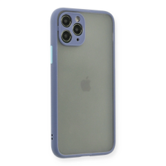 İphone 11 Pro Kılıf Montreal Silikon Kapak - Gri