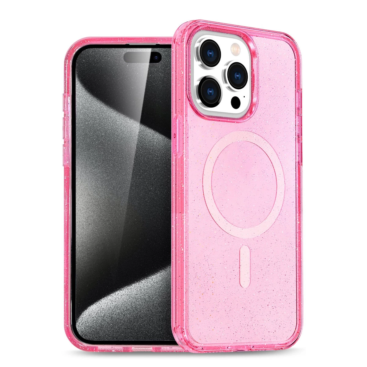 İphone 14 Pro Kılıf  Magsafe Kapak - Pembe