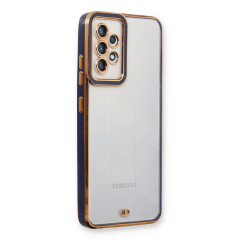 Samsung Galaxy A33 5g Kılıf Liva Lens Silikon - Mavi