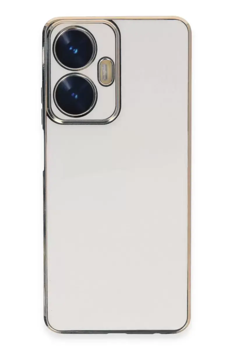 Newface Realme C55 Kılıf Volet Silikon - Beyaz