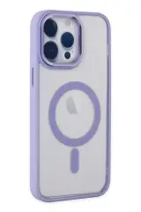 Newface İphone 14 Pro Kılıf Room Magneticsafe Silikon - Lila