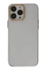 Newface İphone 13 Pro Kılıf Anka Pc Sert Metal Kapak - Şeffaf
