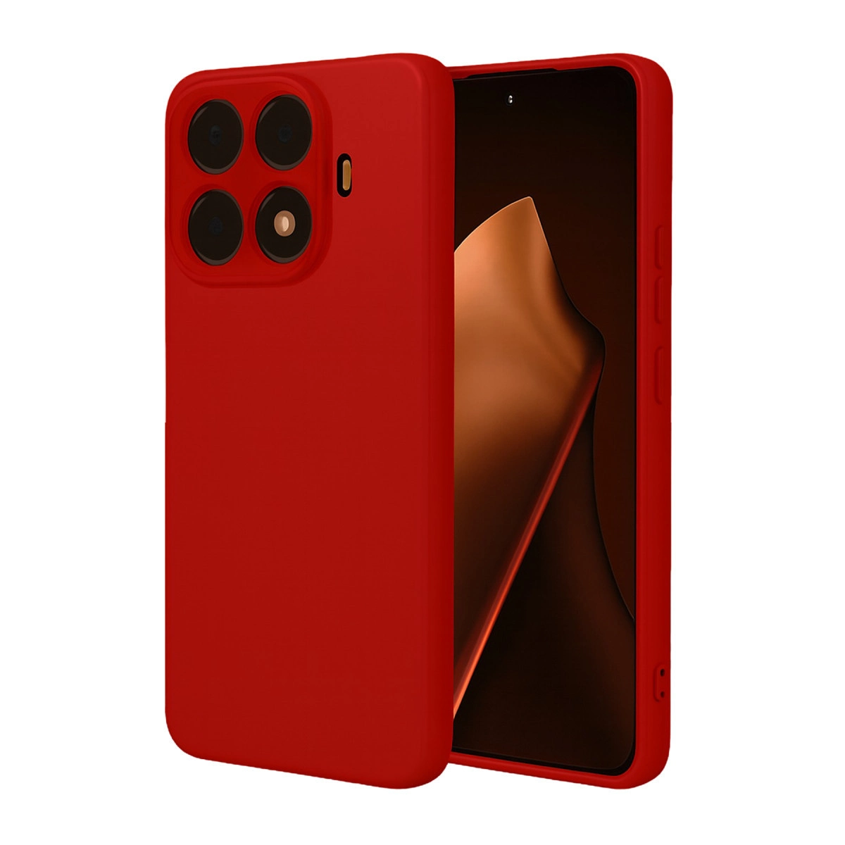 Xiaomi Mi 15t Pro Nano İçi Kadife Silikon - Kırmızı