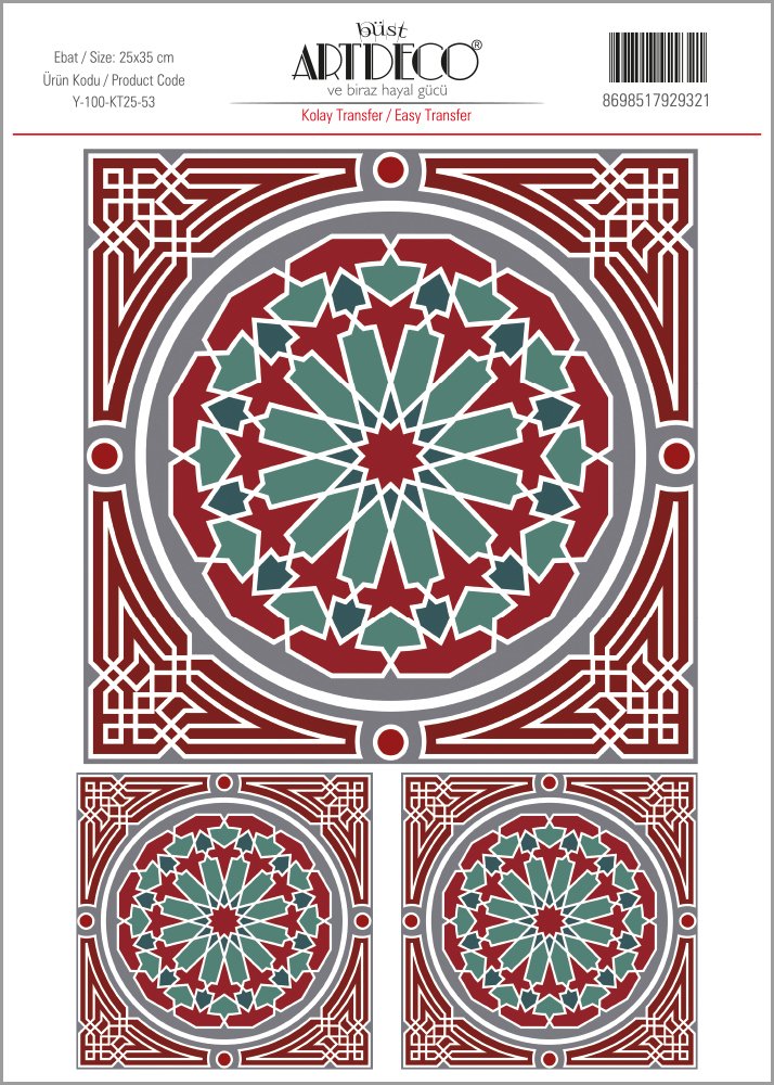 Kolay Transfer 25x35cm Desen No:53