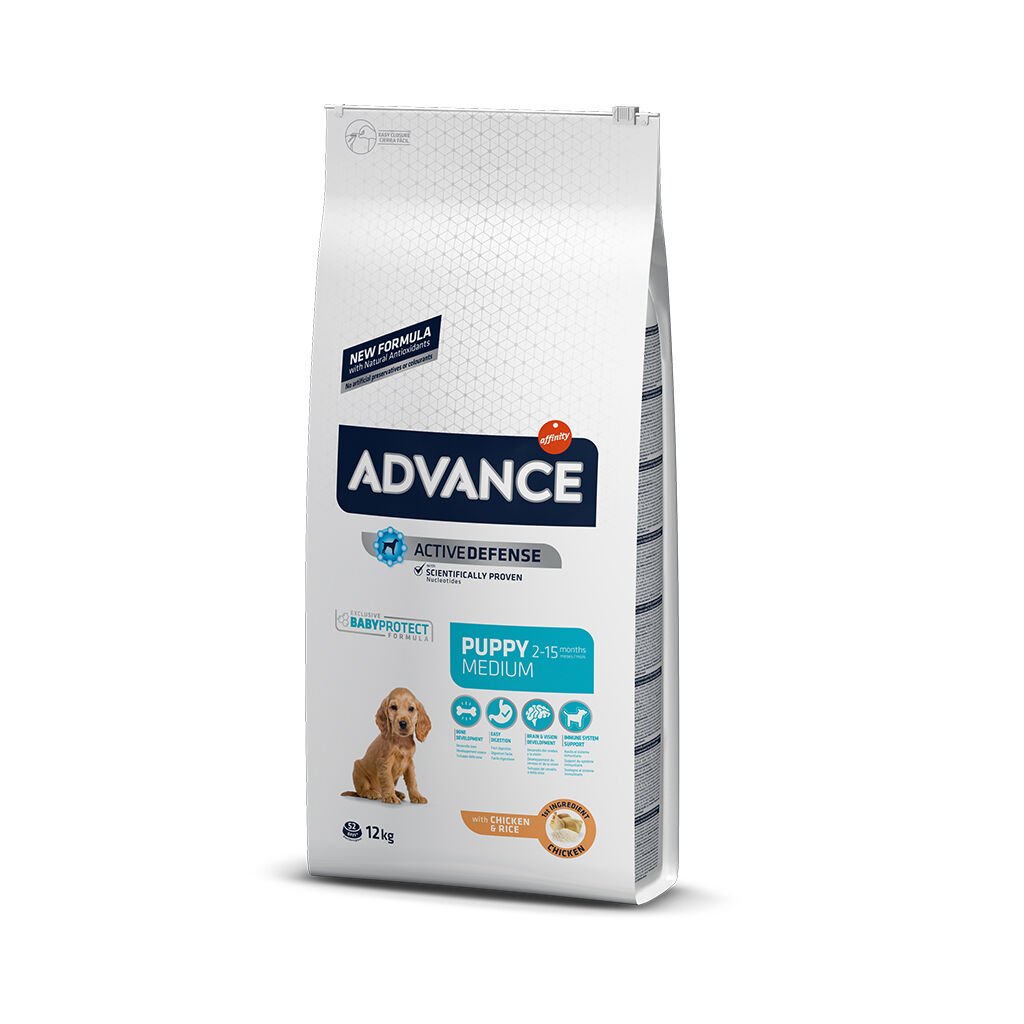Advance Puppy Orta Irk Tavuklu Yavru Köpek Maması 12 Kg