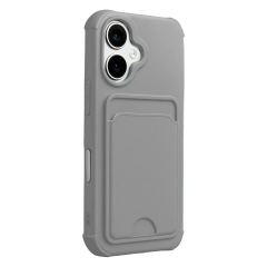 İphone 17 Kelvin Kartvizitli Silikon - Gri