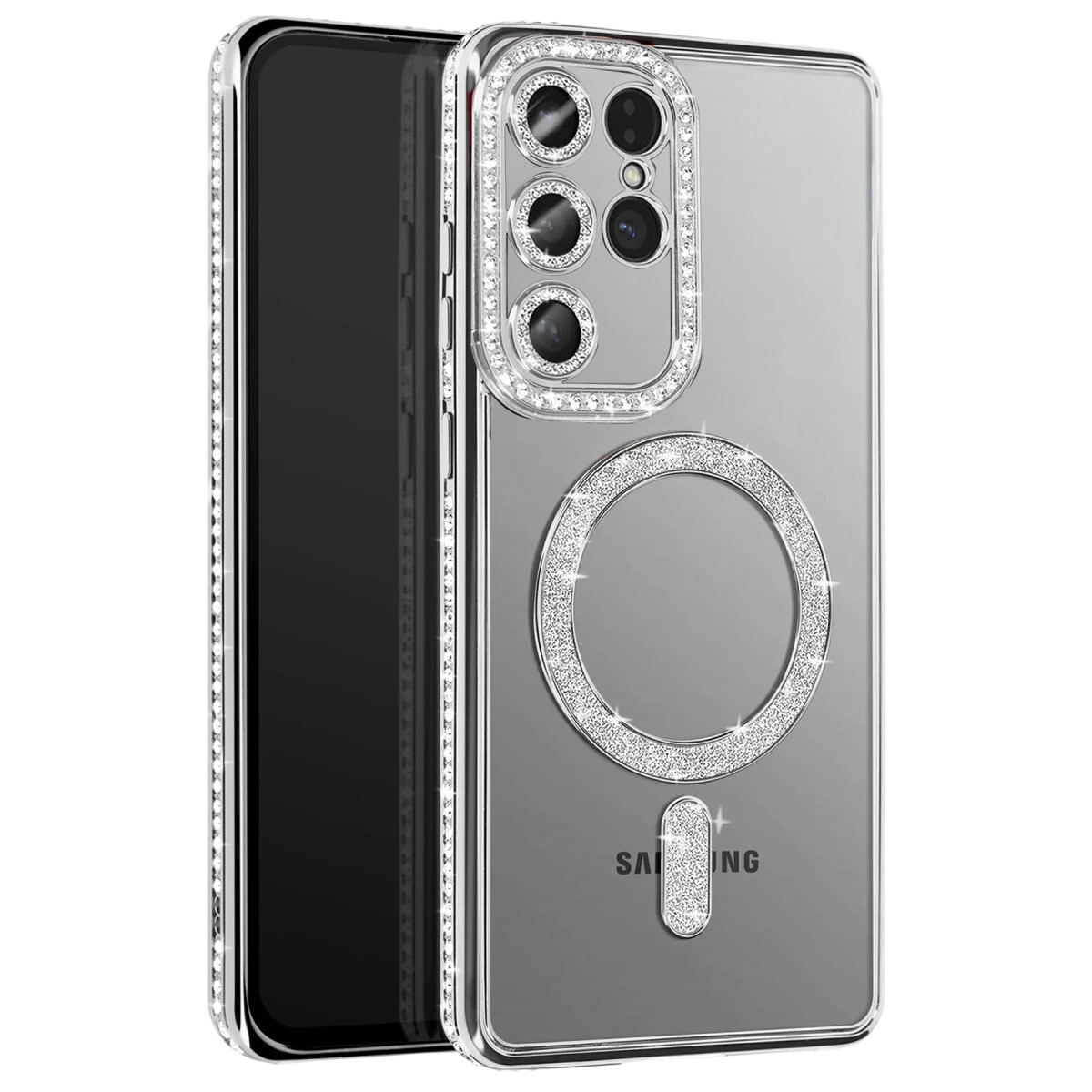 Joko Samsung Galaxy S26 Ultra Joke Simli Magneticsafe Kılıf - Gümüş