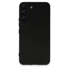 Samsung Galaxy S22 Kılıf Nano İçi Kadife Silikon - Siyah
