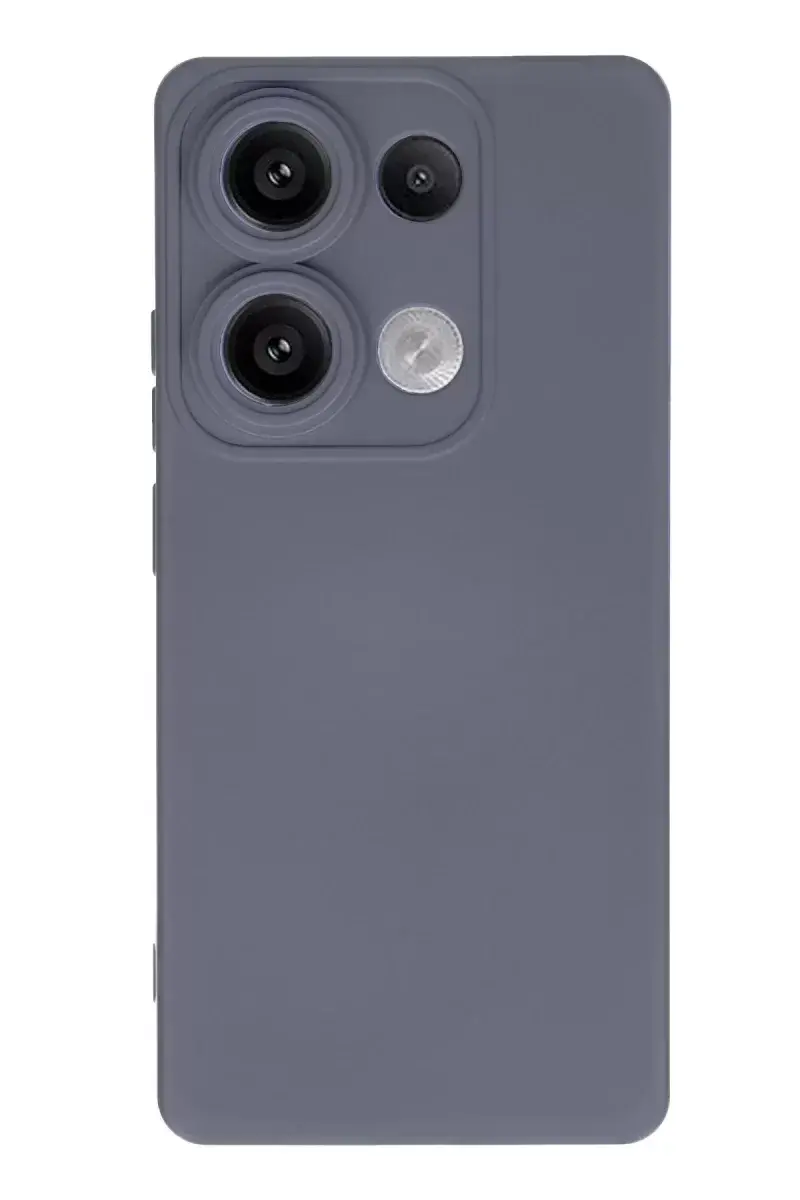 Newface Xiaomi Redmi Note 13 4g Kılıf Nano İçi Kadife Silikon - Gri