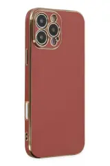 Newface İphone 16 Pro Max Kılıf Volet Silikon - Kırmızı
