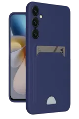Newface Samsung Galaxy A26 Kılıf Kelvin Kartvizitli Silikon - Lacivert
