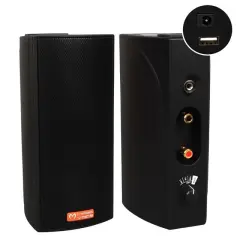 Magicvoice Mv-19 2x7.5 Cm 40 Watt Komütatörlü Hat Trafolu Siyah Sütun Hoparlör (2'li Takım)