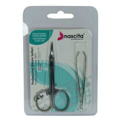 Cımbız Kaş Makası 2 Li Profesyonel Bakım Seti