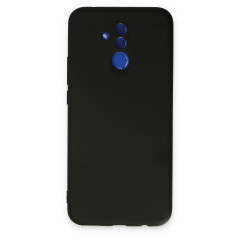 Huawei Mate 20 Lite Kılıf Nano İçi Kadife Silikon - Siyah
