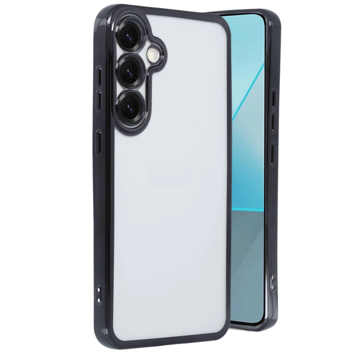 Samsung Galaxy S25 Kılıf Razer Lensli Silikon - Siyah