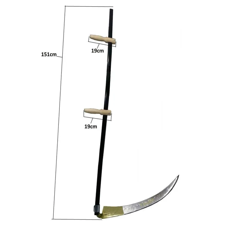Günaş Komple Tırpan - Metal Saplı 6 Parça Set - Ahşap Elcik 65 Cm