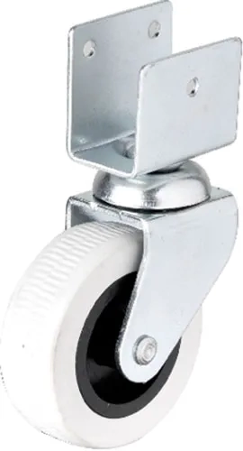 324 - 50x20 Mm Gri Kısa U Tablalı Teker 4 Adet