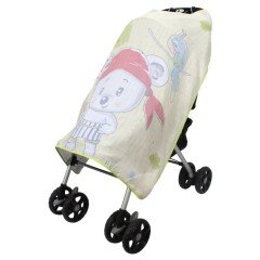 Sevi Bebe Pano Baskılı Müslin Bebek Arabası Örtüsü Korsan