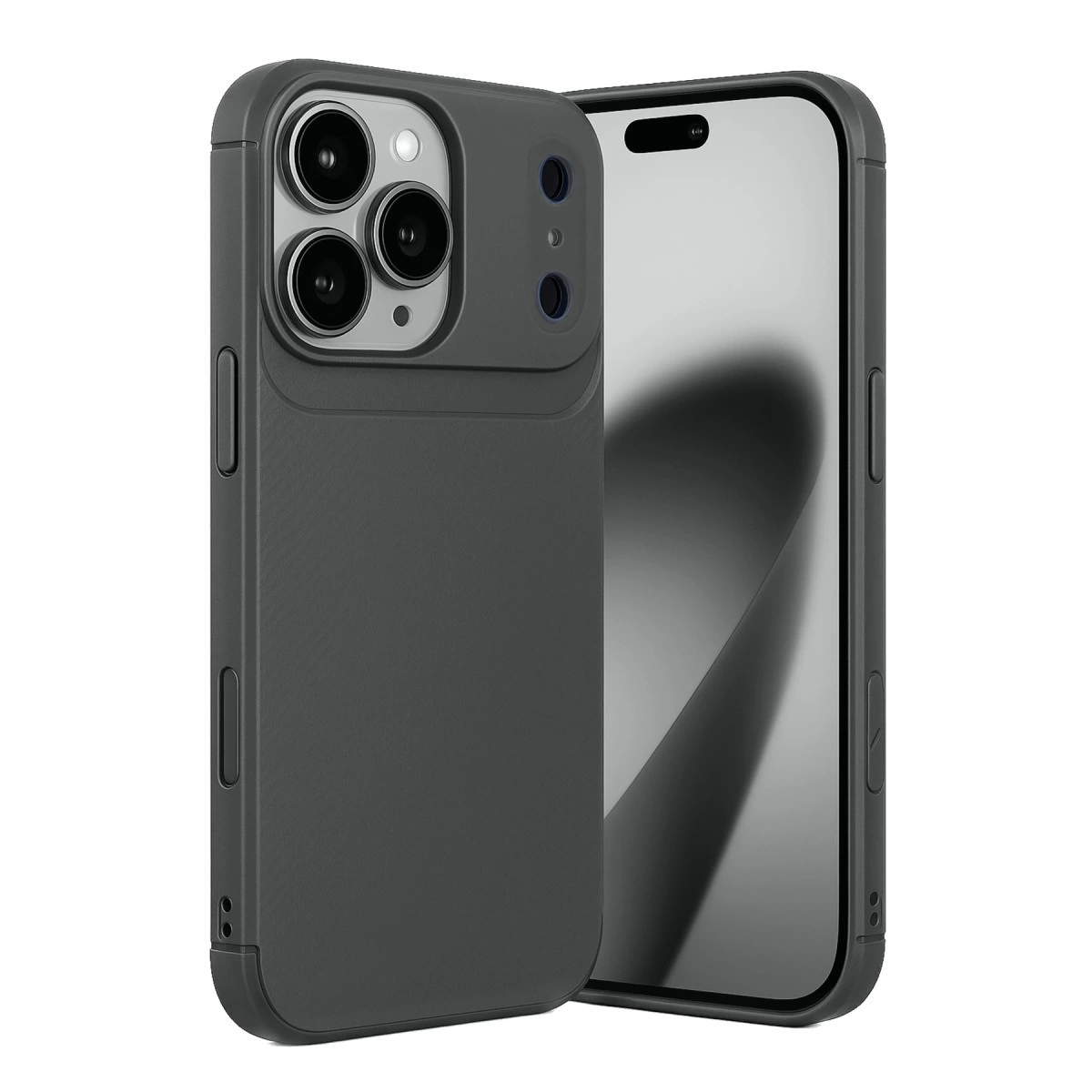 İphone 17 Pro Auto Focus Karbon Kapak - Gri
