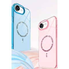 İphone 16e Live Diamond Magsafe Kapak - Siyah
