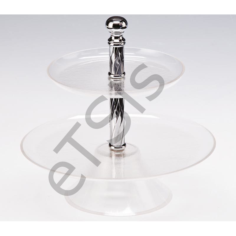 Teşhir Standı, 2 Katlı, Akrilik, 19 cm