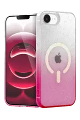 Newface Apple İphone 16e Pummel Shiny Magsafe Kapak - Pembe