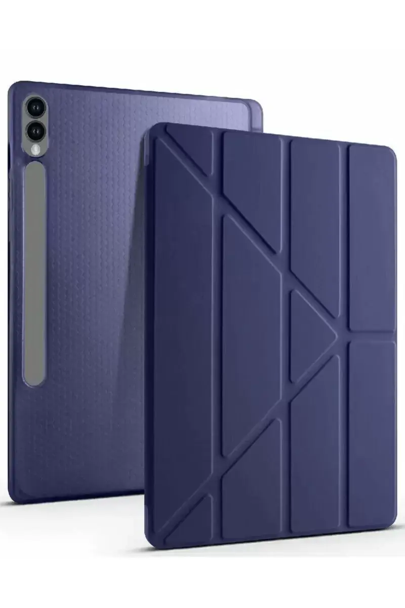 Newface Samsung Galaxy X610 Tab S9 Fe Plus 12.4 Kılıf Kalemlikli Mars Tablet Kılıfı - Lacivert