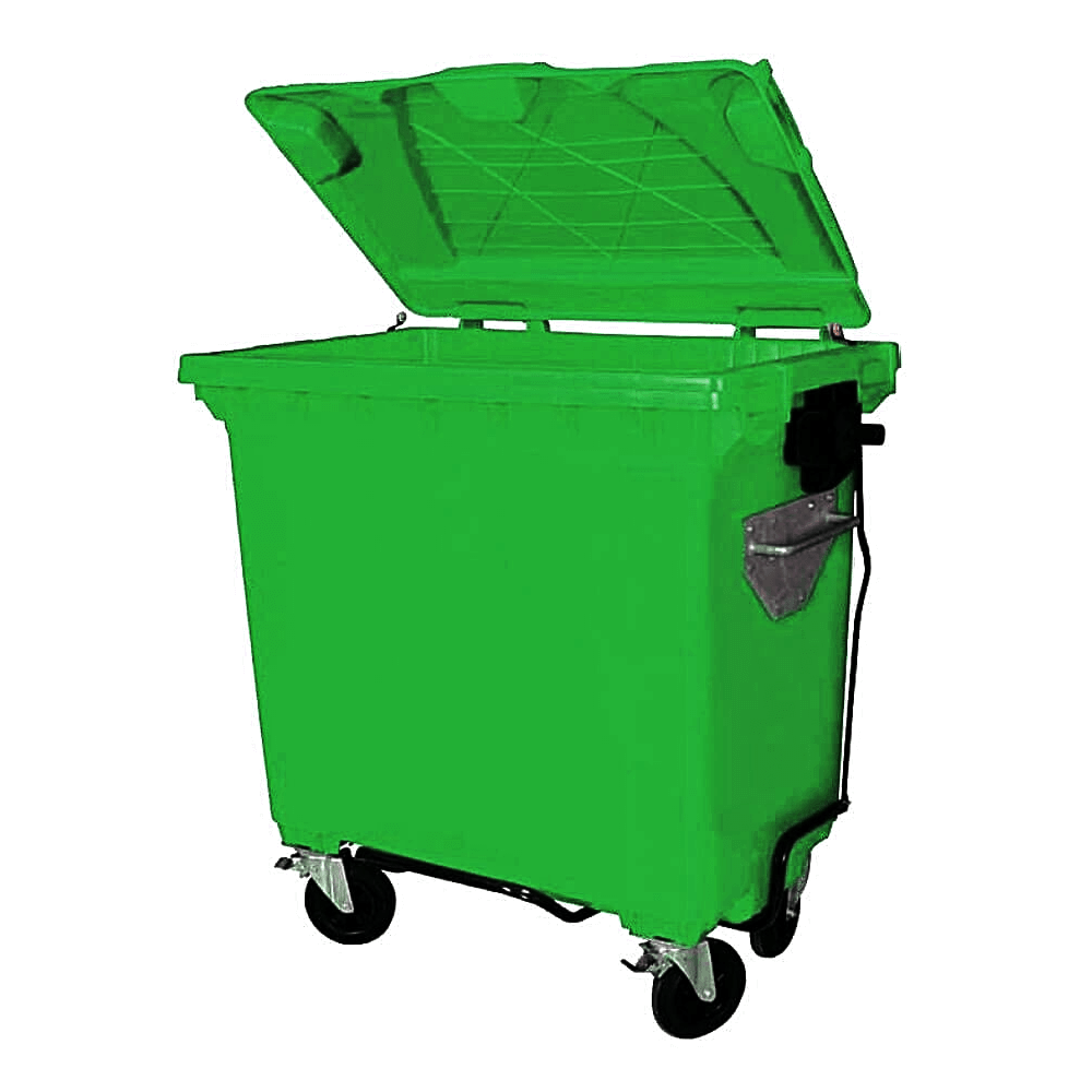 Tekerlekli Plastik Çöp Konteyneri Tip 4 770 Lt. Yeşil