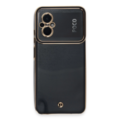 Xiaomi Poco M5 Kılıf Liva Lens Silikon - Siyah