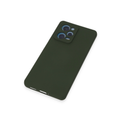 Xiaomi Redmi Note 12 Pro 5g Kılıf Nano İçi Kadife Silikon - Koyu Yeşil