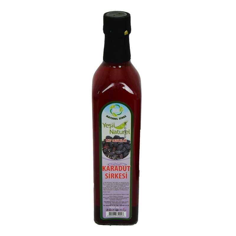 Karadut Sirkesi Doğal Ev Usulü Cam Şişe 500 ML