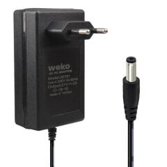 Weko 21 Volt - 2 Amper 5.5*2.5 Mm Uçlu Kırmızı Yeşil Ledli Priz Tipi Şarjlı Matkap Adaptörü