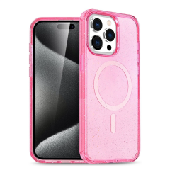 İphone 15 Pro Kılıf  Magsafe Kapak - Pembe