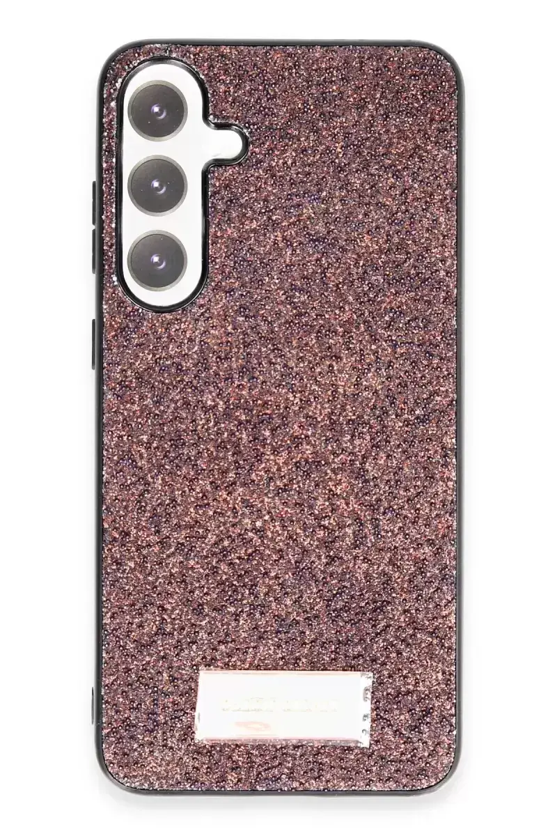 Onegif Samsung Galaxy A55 5g Bright Simli Kapak - Derin Mor