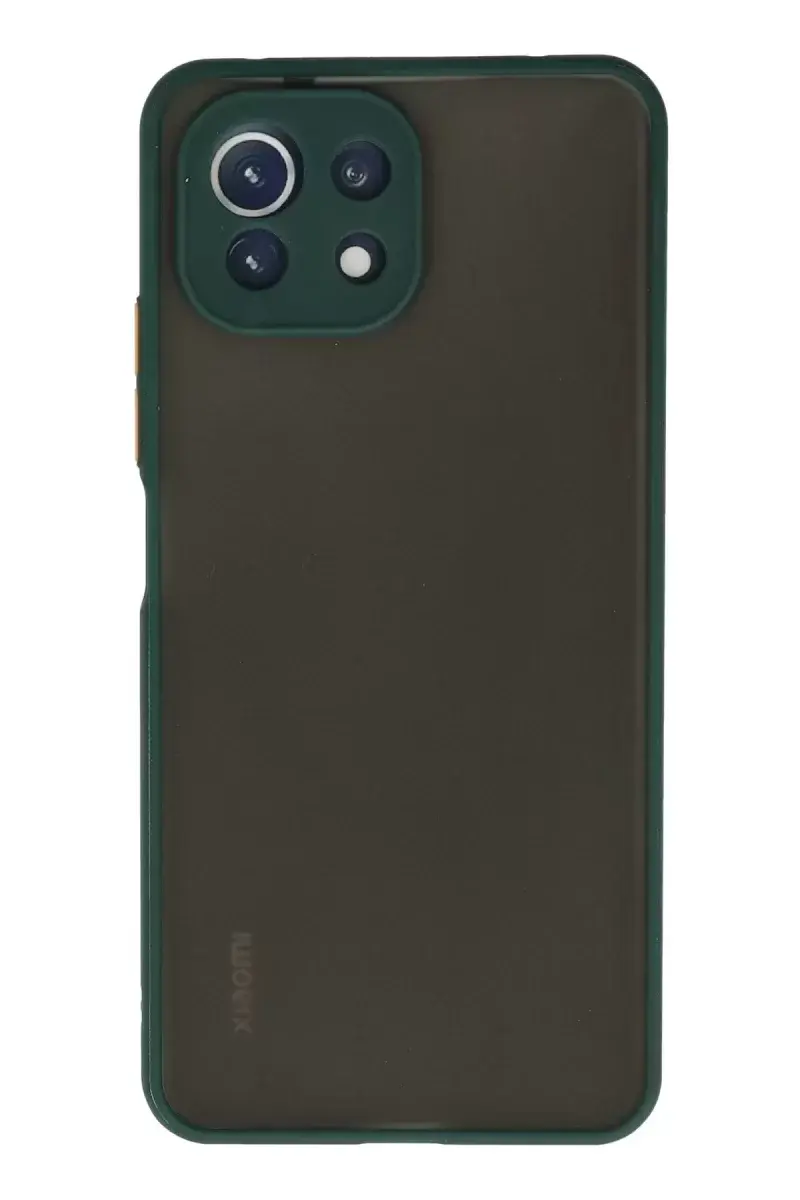 Newface Xiaomi Mi 11 Lite Kılıf Montreal Silikon Kapak - Yeşil